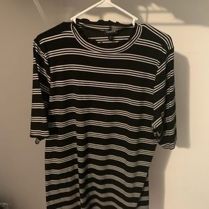Torrid black striped shirt